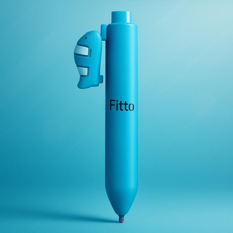 Fitto Sea Animals Design Gel Pen 0.7mm 14.5cm Assorted Colors, Pack of 4 - Image 2