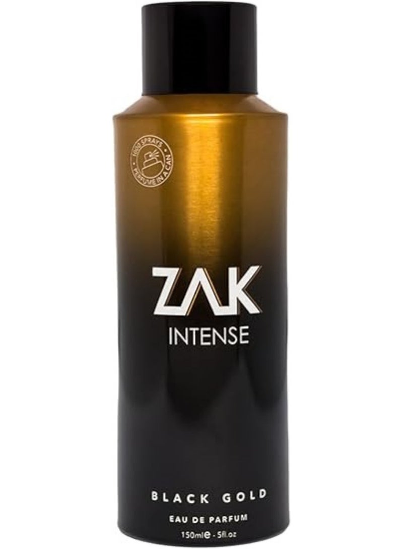 Zak Intense Black Gold Eau De Parfum For Men -150 Ml