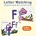 BenBen Alphabet Flash Cards 52 Upper and Lowercase Wooden Letters 26 Flashcards Montessori ABC Learning Toys for Kids Ages 35 Preschool Learning Activities Matching Game Puzzles - Image 4