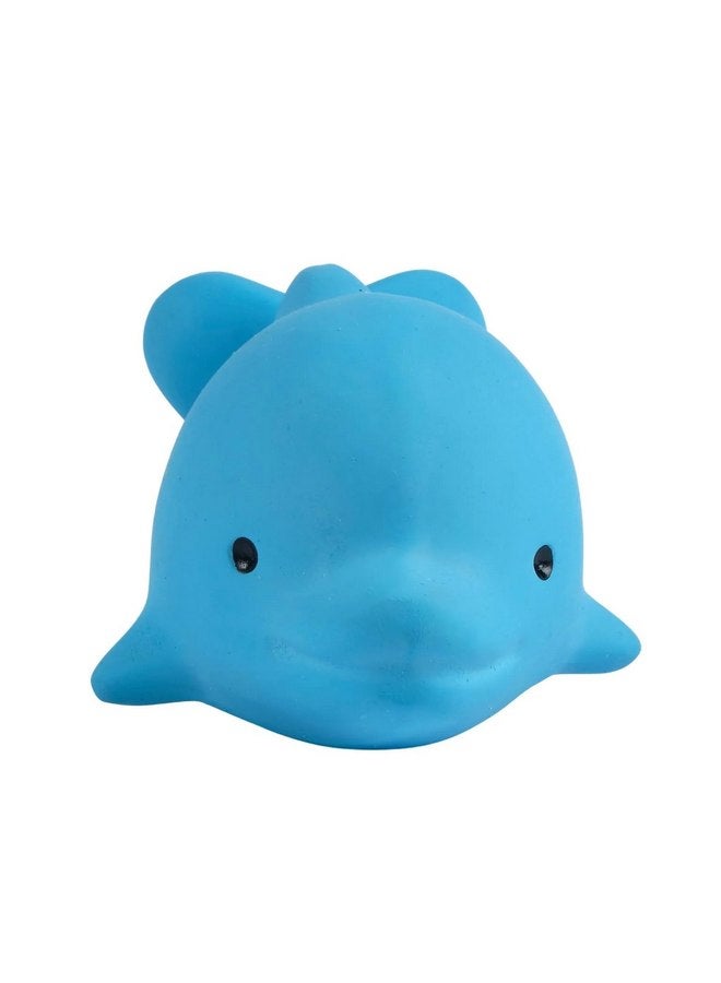Tikiri Toys Ocean Buddies Dolphin Natural Rubber Rattle (Blue) - Image 4
