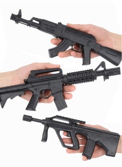3 Set PUBG Metallic Rifles AK47 AUG BullPop And M16 Alloy Toy Gun