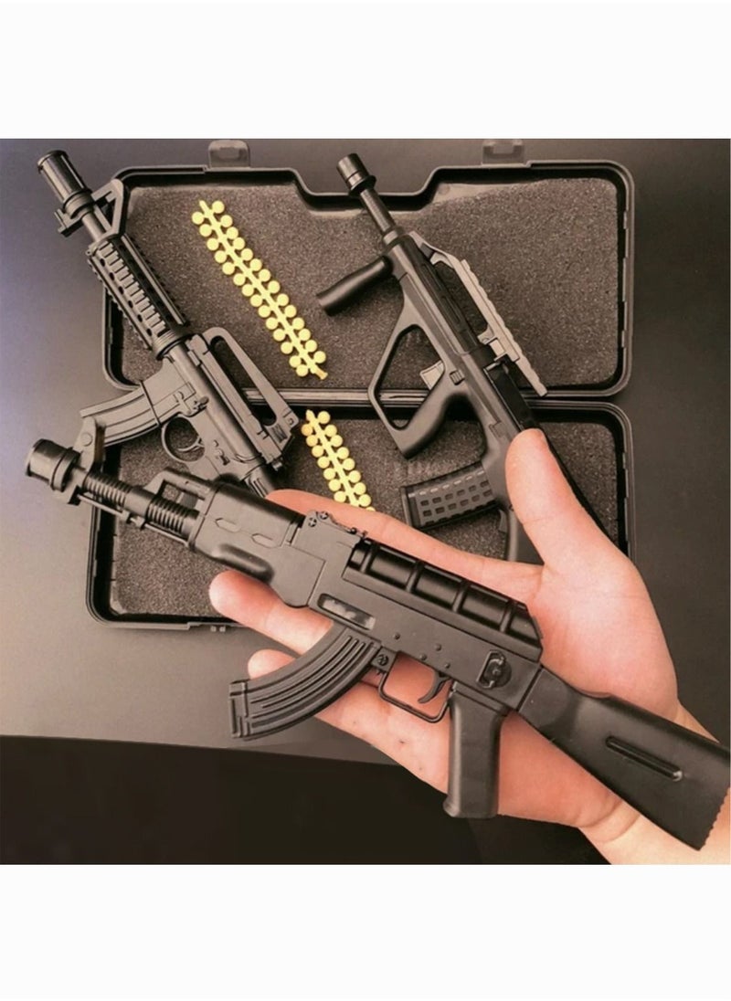 Generic - 3 Set PUBG Metallic Rifles AK47 AUG BullPop And M16 Alloy Toy Gun - Image 1