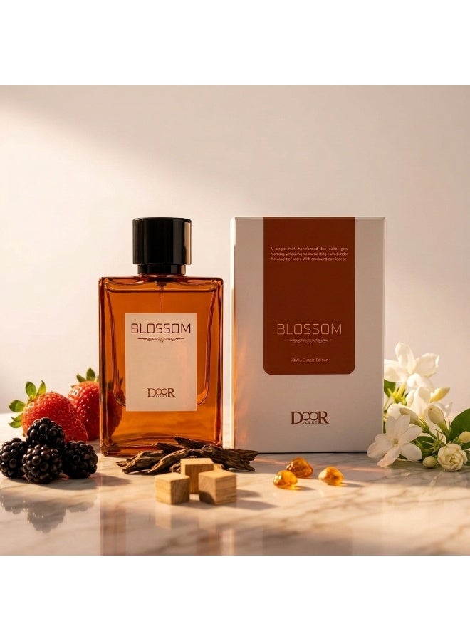 DOORSCENT Blossom by Doorscent Women's Perfume 50ml, Eau de Parfum, Fruity Floral Fragrance with Strawberry, Blackberry & Jasmine, Amber & Woody Notes - Image 4