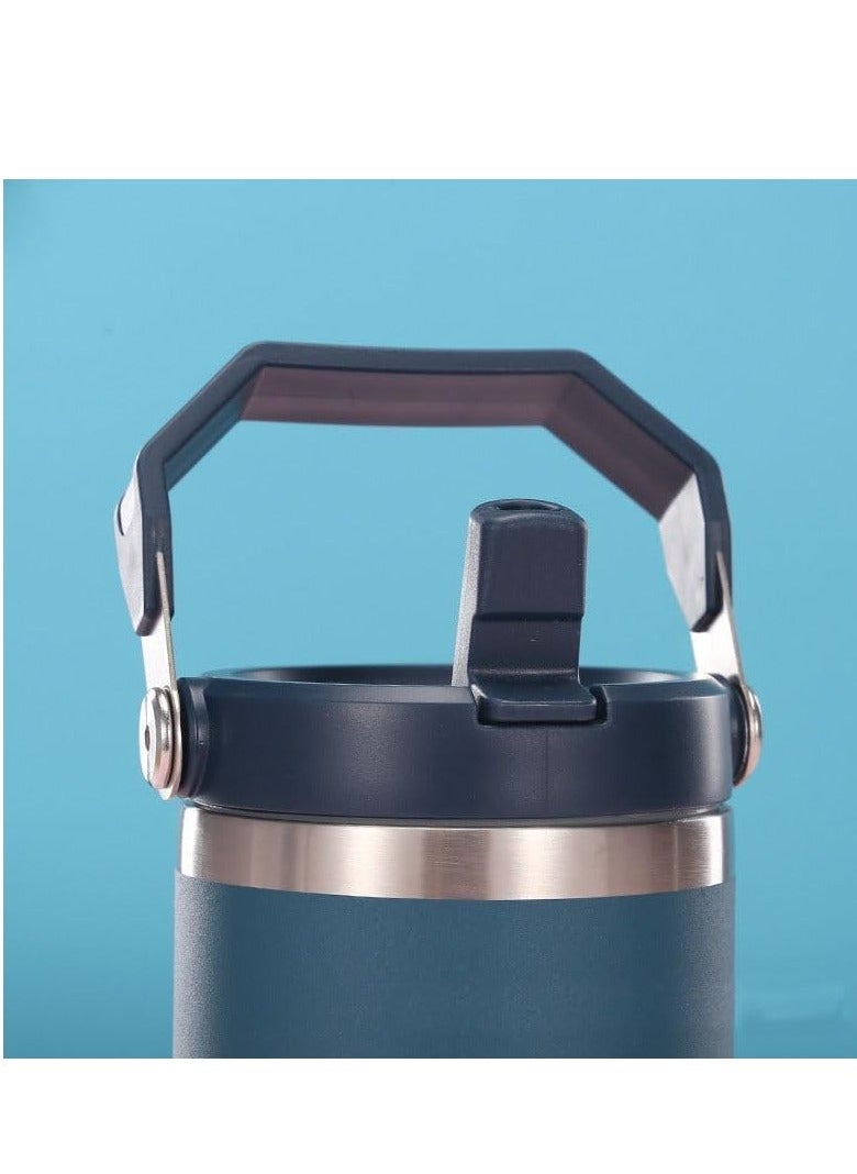 SYOSI - Lid Replacement for Stanley 20oz And 30oz IceFlow Flip, Flip Tumbler Lid  with Handle, Spillproof, Dustproof, Stanley Cup Accessories Easy to Carry 2PCS - Image 1