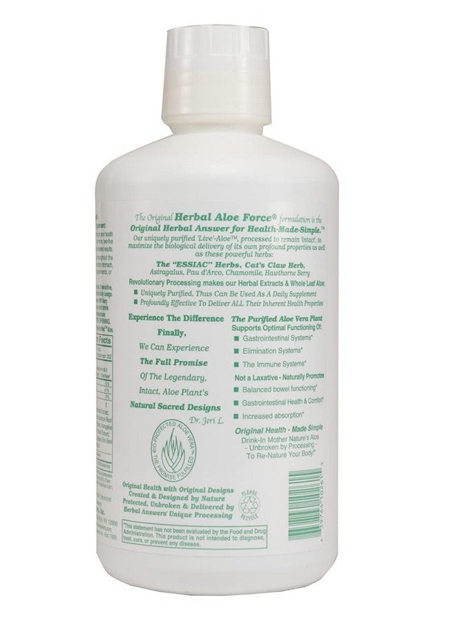 Herbal Answers - Herbal Answers Herbal Aloe Force Aloe Vera and Herbal Dietary Supplement, 32 fl oz - Image 1