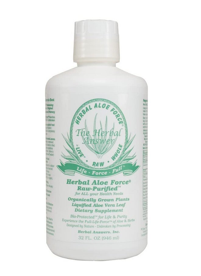 Herbal Answers - Herbal Answers Herbal Aloe Force Aloe Vera and Herbal Dietary Supplement, 32 fl oz - Image 1