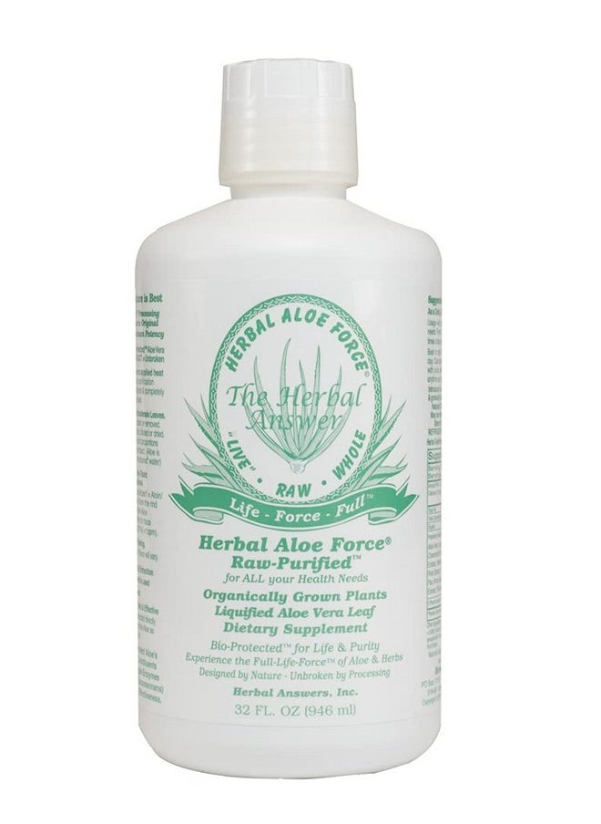 Herbal Answers - Herbal Answers Herbal Aloe Force Aloe Vera and Herbal Dietary Supplement, 32 fl oz - Image 1