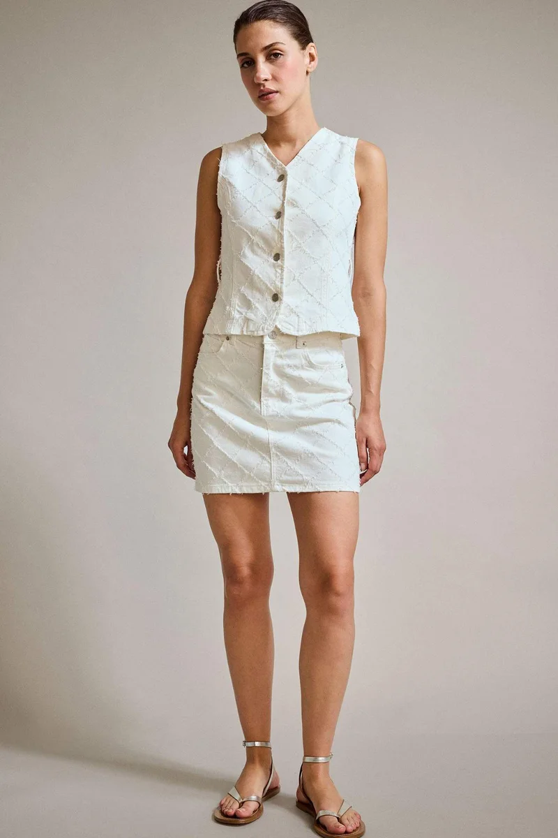 ديفاكتو Denim Blazer Vest