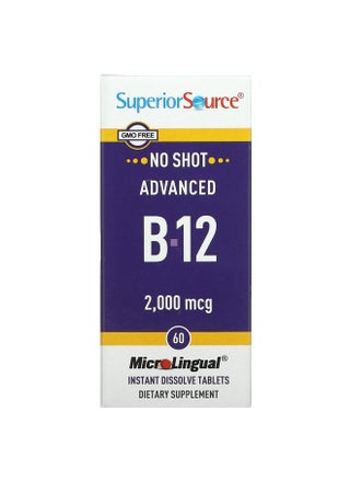 Advanced B-12, 2,000 mcg, 60 MicroLingual Instant Dissolve Tablets - pzsku/Z234501122E4CF15DF167Z/45/1750055117/0c6bf62d-c6df-4e3b-8f00-25516e34c3c8