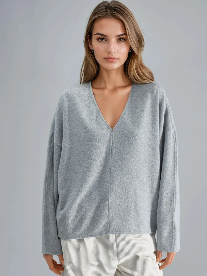 Busem BUSEM V-Neck Long Sleeve Blouse