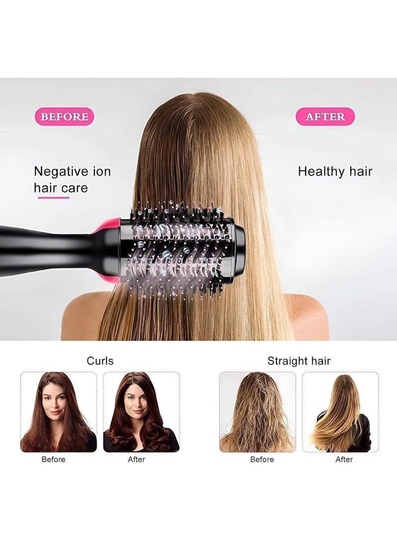مجفف شعر كهربائي وفرشاة تصفيف 3 في 1 – قوة 1200 واط لتجفيف سريع وفرد الشعر وتنعيمه، تصميم متعدد الوظائف يمنحك مظهراً احترافياً في دقائق - Image 4
