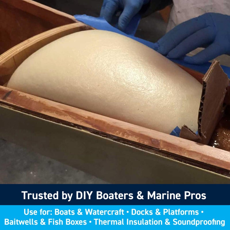 TotalBoat Flotation Foam - 2 Part Expanding Polyurethane Marine Pour Foam For Boat Floatation, Insulation And Soundproofing (2 LB Density, 2 Quart Kit) - Image 3