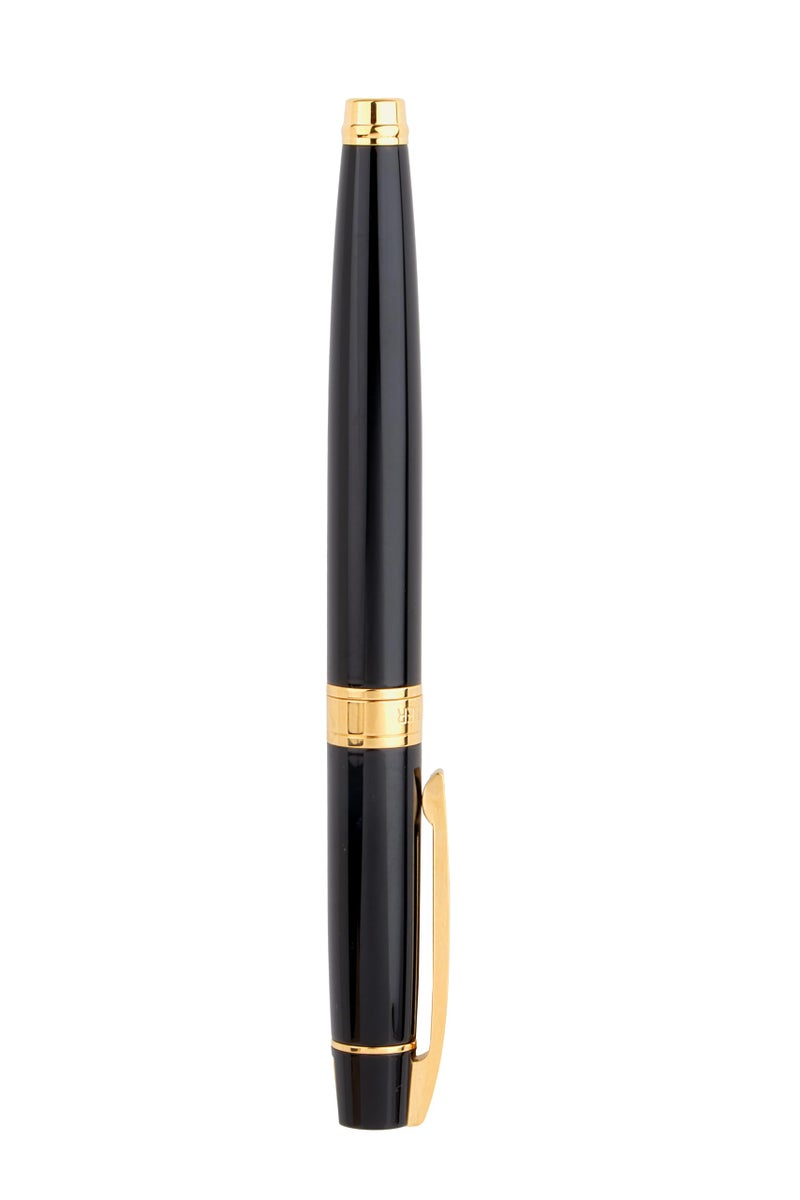 Sheaffer Gift 300 9325 Fountain Pen Glossy Black with Gold Tone Trim | Medium Nib | Premium Pen Gift Set - Image 3