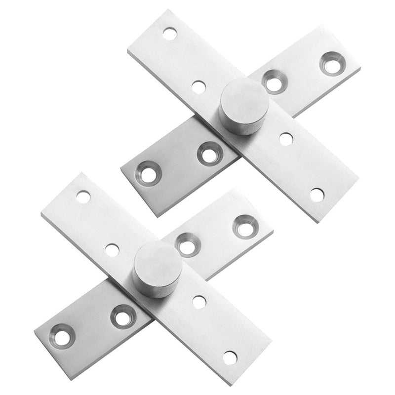 2Pcs 360 Degree Rotation Stainless Steel Hidden Door Pivot Hinges For Cabinet Interior Shed Windows - Image 2