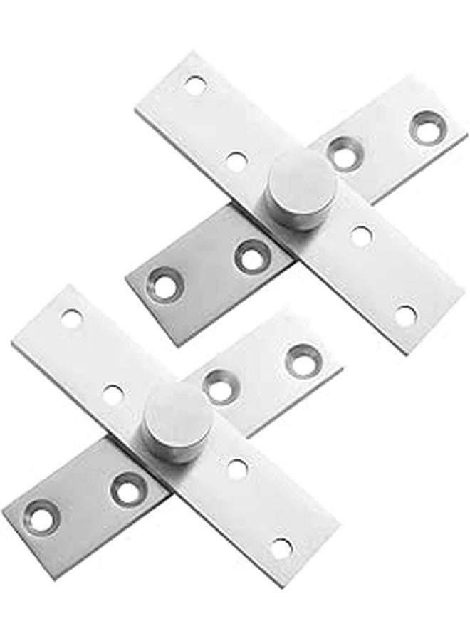 2Pcs 360 Degree Rotation Stainless Steel Hidden Door Pivot Hinges For Cabinet Interior Shed Windows - Image 1