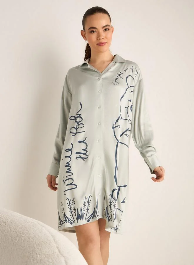 سبلاش فيڤ فستان قميص طويل الأكمام بياقة للنساء