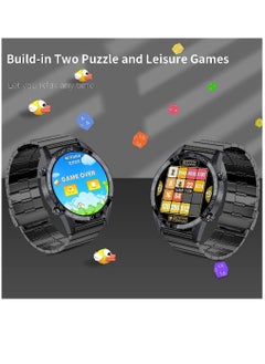 Zoom Plus Bluetooth Calling Stainless Steel Multi-Function Heart Rate Monitoring Smartwatch With 2 Straps Metal And Silicone Black  - Image 5
