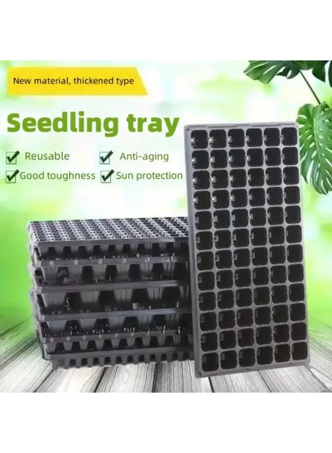 10 قطع صواني شتلات بولي بروبيلين 128 فتحة، قابلة لإعادة الاستخدام، متينة ومقاومة للشمس - Image 2