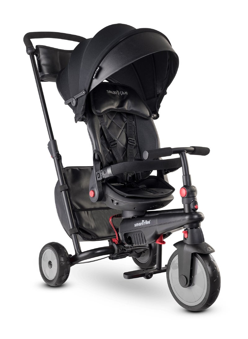 SmarTrike STR7 Urban Deluxe Folding Trike | 8-in-1 Trike for Toddlers | Parent-Controlled Brake System | Stroller Certified | Petrol/Red/Ruby Color - Image 2