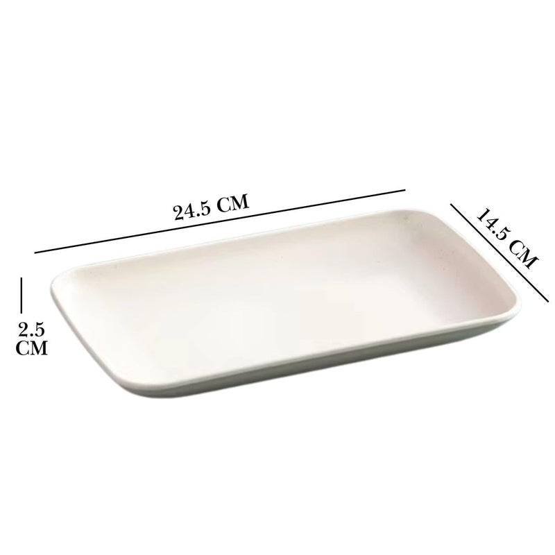 Eletree "Modern Noodle Plate | Deep, Wide Design for Comfortable Dining |Beige Color |Size : Big - Image 2