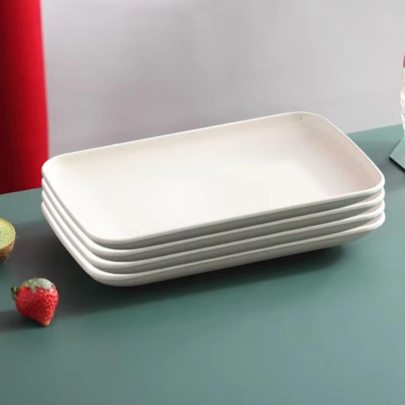 Eletree "Modern Noodle Plate | Deep, Wide Design for Comfortable Dining |Beige Color |Size : Big - Image 1