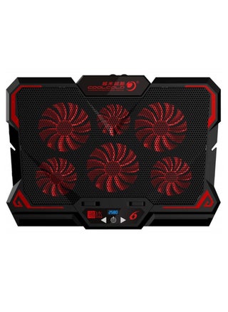 17inch Gaming Laptop Cooler Six Fan Led Screen Two USB Port 2600RPM Laptop Cooling Pad Notebook Stand for Laptop - pzsku/Z2345B4D3F848D2F2FC6AZ/45/_/1657848542/2b05690b-2b73-4ca2-888d-42a1ed22ae58