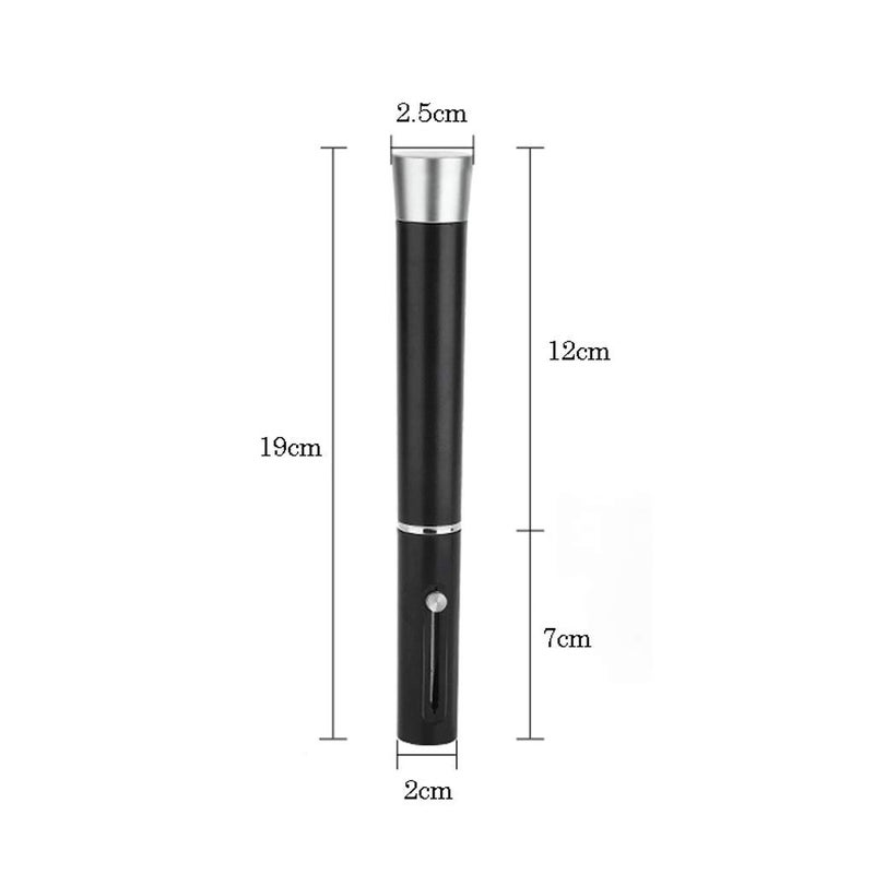 ISTARA Istara 2in1 Wine Beer Bottle Opener Vacuum Steel Needle Pump Opener by Top Opener Removal Tool with Removable Aluminum Foil Cutter Opener Waterproof Corkscrew - Image 2