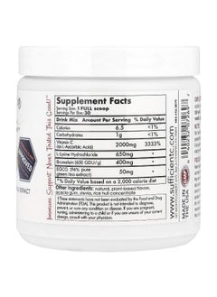 Sufficient-C Sufficient C, High Dosed Immune-Ade Drink Mix, Lemon Peach, 125 g  - Image 2