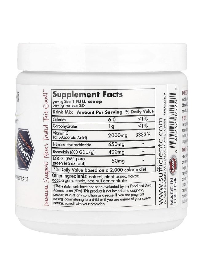 Sufficient-C Sufficient C, High Dosed Immune-Ade Drink Mix, Lemon Peach, 125 g  - Image 2
