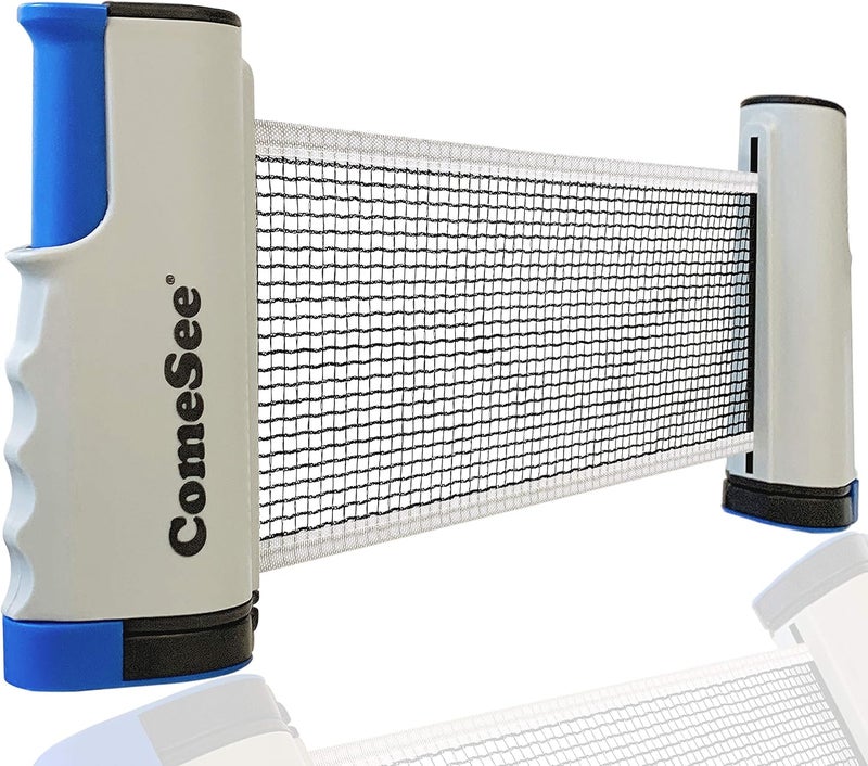 Comesee Retractable Ping Pong Net for Any Table, Table Tennis Nets and Posts Equipment for Replacement - Image 1