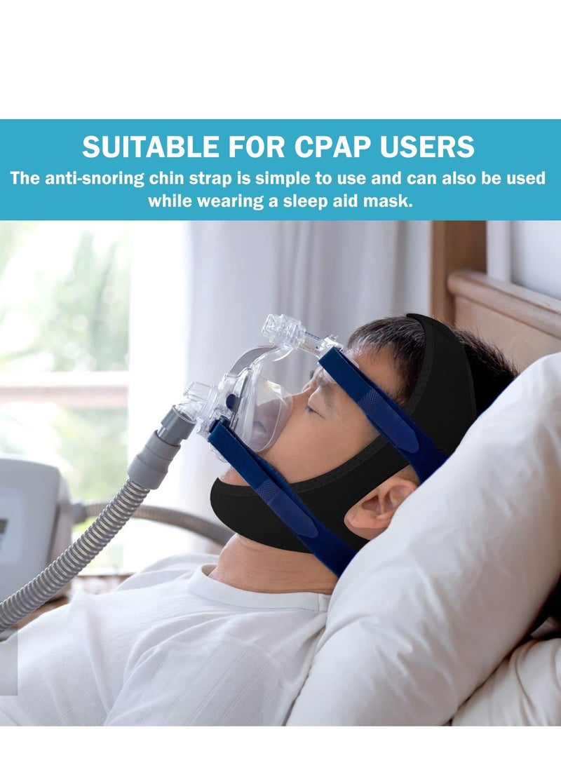 SYOSI Anti Snoring Chin Strap Adjustable and Breathable Devices, Snore Stopper Breather Mouth Closed While Sleeping Suitable Men Women Better Sleep - Image 3
