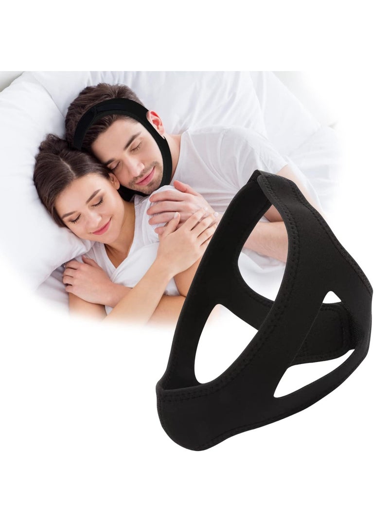 SYOSI Anti Snoring Chin Strap Adjustable and Breathable Devices, Snore Stopper Breather Mouth Closed While Sleeping Suitable Men Women Better Sleep - Image 1