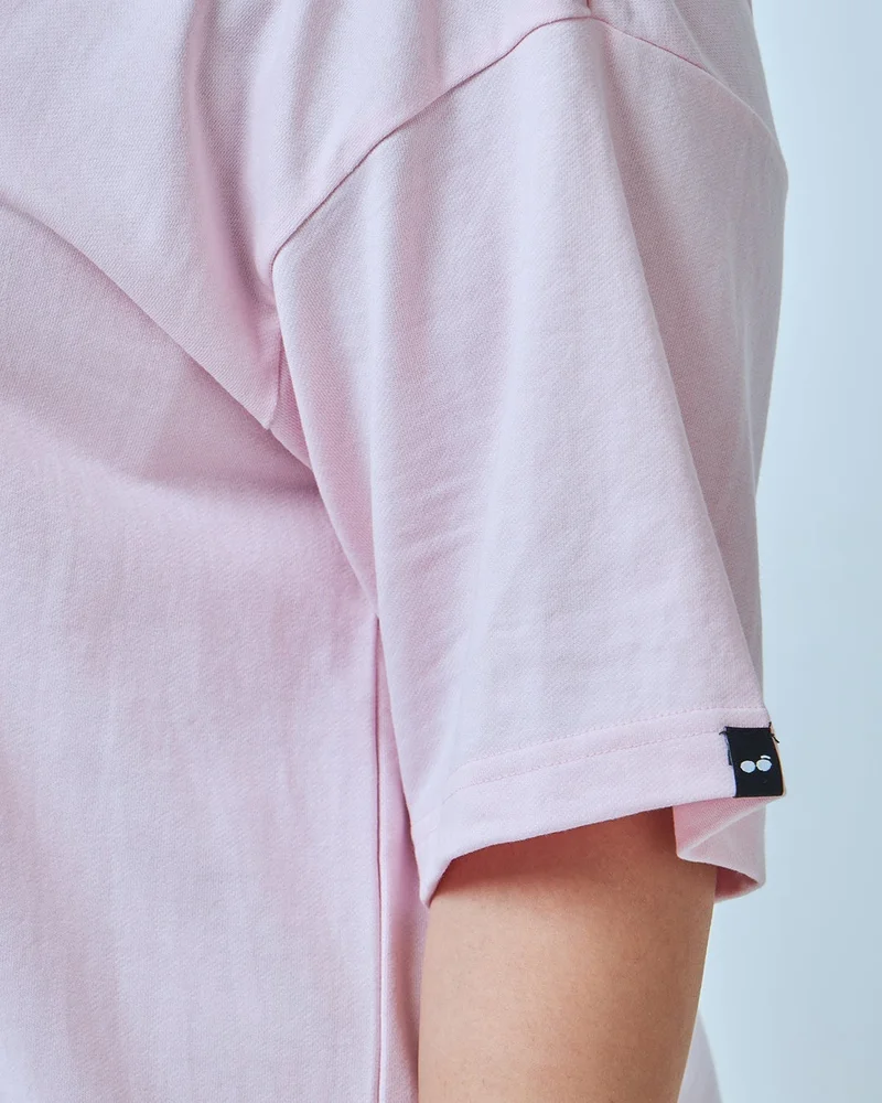 bewakoof  Women's Pink Oversized Plus Size T-shirt for Women | Best Price UAE