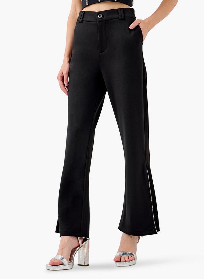 تواكستريمز بنطلون  بخصر متوسط وجيوب وتفاصيل فتحة - Image 1