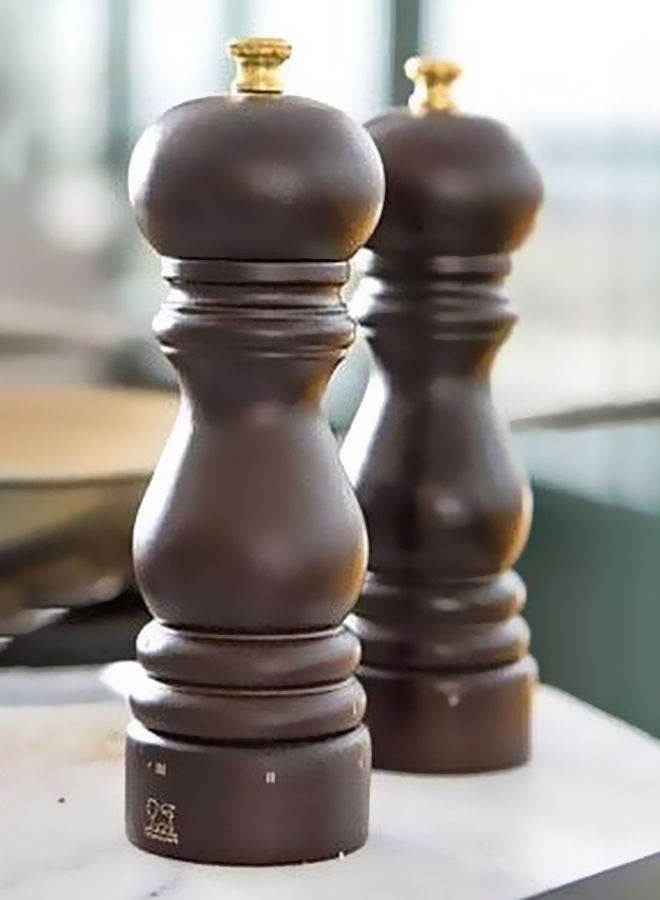 NIBEMINENT Wooden Salt Mill Chocolate 18cm - Image 2