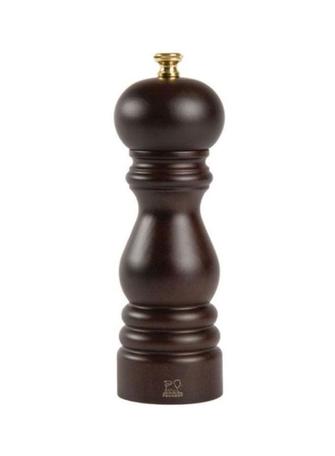 NIBEMINENT Wooden Salt Mill Chocolate 18cm - Image 1