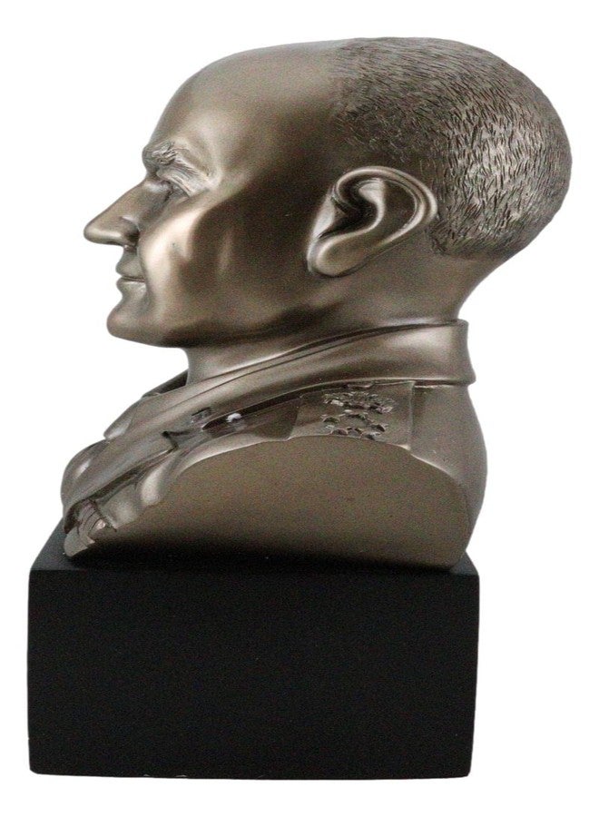 Ebros Gift Realistic Replica Historical Sculpture of 34th USA President Dwight Eisenhower Portrait 3D Bust Figurine in Museum Gallery Quality Finish for Republican Party Educational Library Accent - Image 4