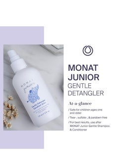 monat MONAT Junior Gentle Detangler - Safe and tear free Hair Detangler Spray for children. All Natural Tear-free, Sulfate & Paraben-free- Net Wt. 177 ml e / 6 fl. Oz.  - Image 2