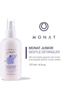 monat MONAT Junior Gentle Detangler - Safe and tear free Hair Detangler Spray for children. All Natural Tear-free, Sulfate & Paraben-free- Net Wt. 177 ml e / 6 fl. Oz.  - Image 3