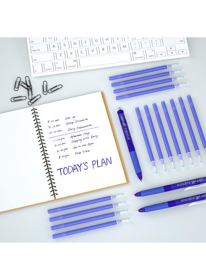 Vanstek 12 Blue Erasable Gel Pen Refills Gel Ink Refills Compatible With Frixion & Friction Erasable Pens Fine Point 0.7 Mm Perfect For Writing Planner & Crossword Puzzles - Image 3