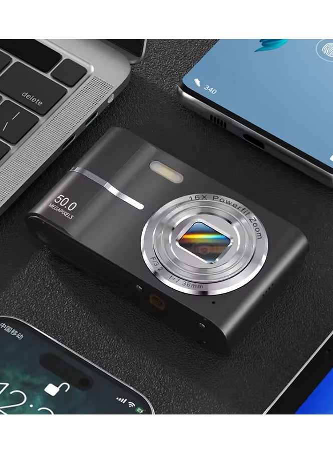 Generic Digital Camera, 50MP Full HD 1080P Camera with 16x Zoom Anti-Shake, Compact Camera for Teens Girls Boys, Kids Camera with 32GB SD Card  - Image 5
