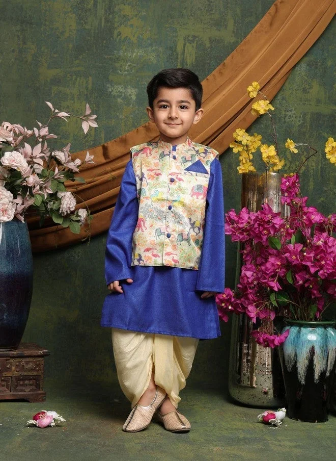 Saka Designs Boys Kurta Set with Dhoti Pants