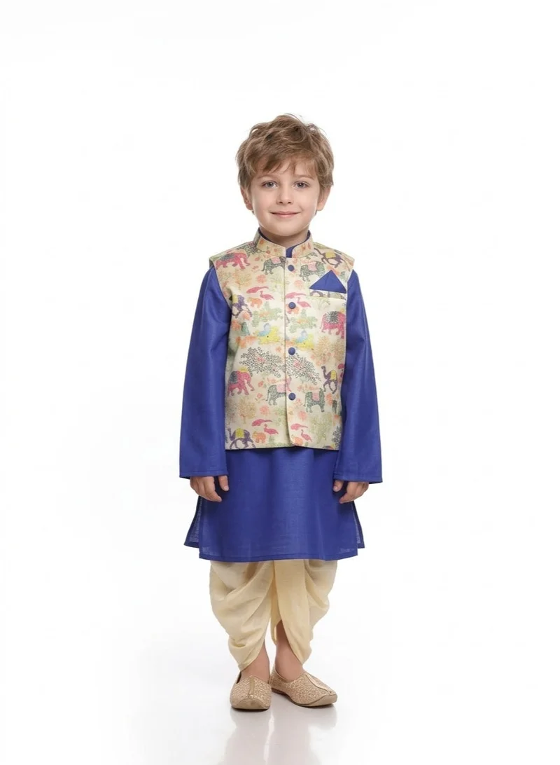 Saka Designs Boys Kurta Set with Dhoti Pants
