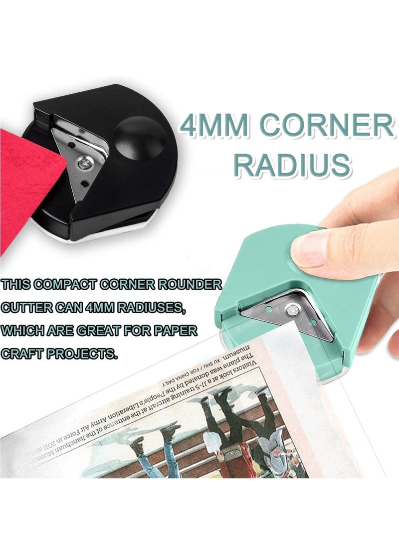 Zikra Paper Corner Rounder - R4 4mm Corner Cutter Punch Tool, Laminated Cards, Cardstock, Scrapbooking,Photo Card Making, Paper Cutting DIY Crafts Puncher for Office, School( 4Pcs ) - Image 3