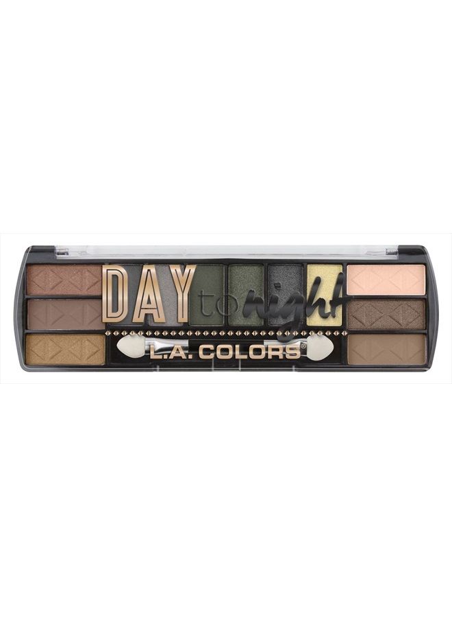 L.A. Colors Day To Night 12 Color Eyeshadow Palette, Sunrise, 0.28 oz. (CES422) Powder - Image 1