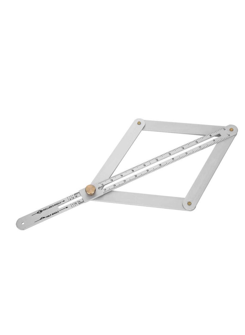 Excefore - Construction Protractors, Angle Protractor Angle Finder Ruler, Stainless Steel Protractor 0-170° Degrees, Universal Goniometer Angle Finder Tool for Carpenter, Diagonal Ceiling Profiler - Image 1