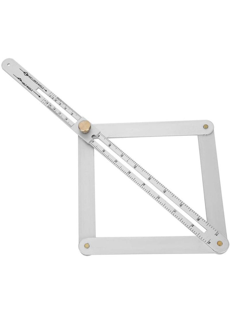 Excefore - Construction Protractors, Angle Protractor Angle Finder Ruler, Stainless Steel Protractor 0-170° Degrees, Universal Goniometer Angle Finder Tool for Carpenter, Diagonal Ceiling Profiler - Image 1