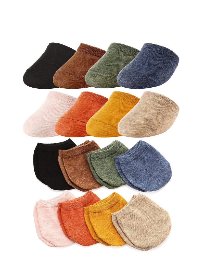 Excefore - Half forefoot Toe Socks, Women Socks, Toe Topper Socks for Women, Non-Slip Pain Relief Sponge Toe Half Socks, Toe Topper Liner Half Socks, cotton Socks Seamless (8Pairs) - Image 1