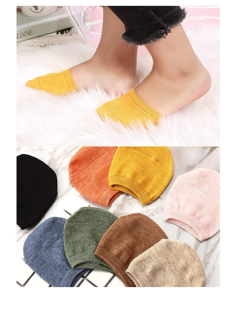 Excefore - Half forefoot Toe Socks, Women Socks, Toe Topper Socks for Women, Non-Slip Pain Relief Sponge Toe Half Socks, Toe Topper Liner Half Socks, cotton Socks Seamless (8Pairs) - Image 1