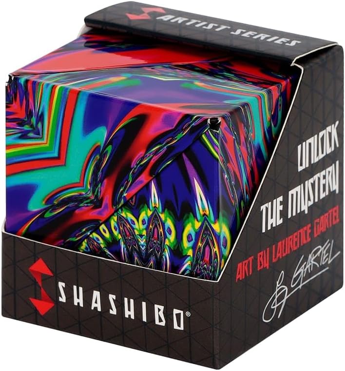 SHASHIBO Shape Shifting Box - Award-Winning Fidget Cube with 36 Rare Earth Magnets - Transforms Into Over 70 Shapes (Artist Series - Chaos) - Image 1